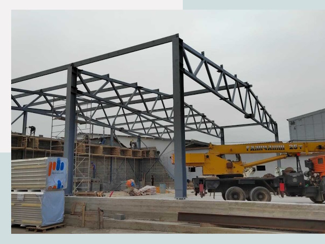 Строительство цехов в Подольске