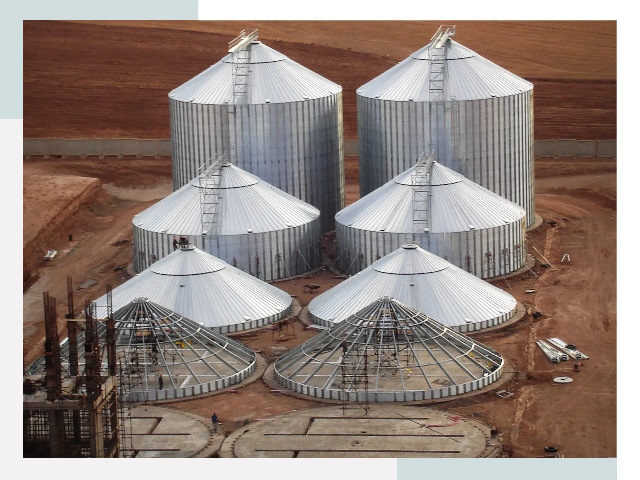 Строительство зерновых силосов в Подольске