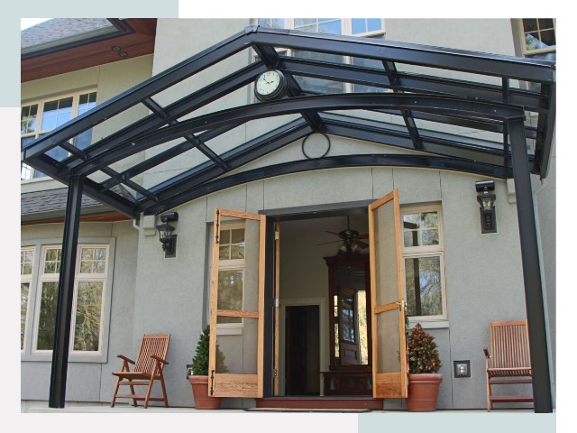 Козырьки металлические в Подольске