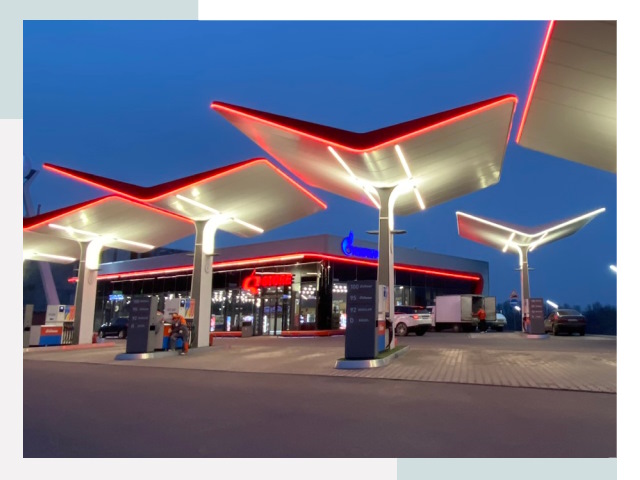 Навесы для АЗС в Подольске