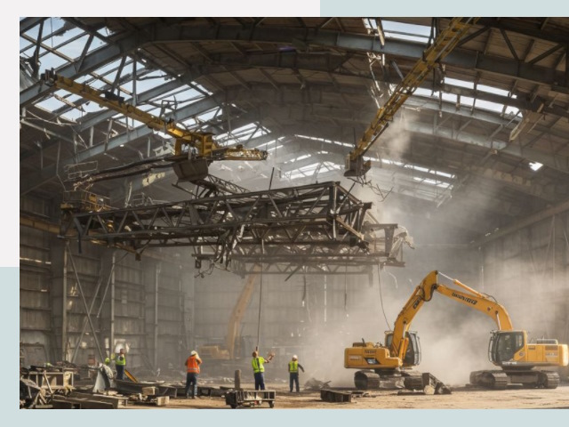 Демонтаж ангаров в Подольске от 625 руб. за м²