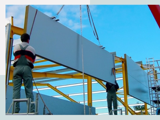 Монтаж сэндвич-панелей в Подольске от 625 руб.