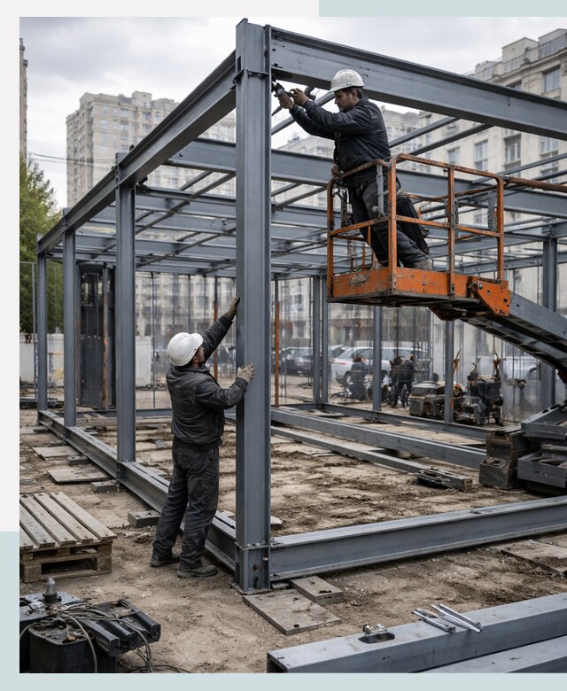 Строительство и монтаж торговых павильонов под ключ в Подольске