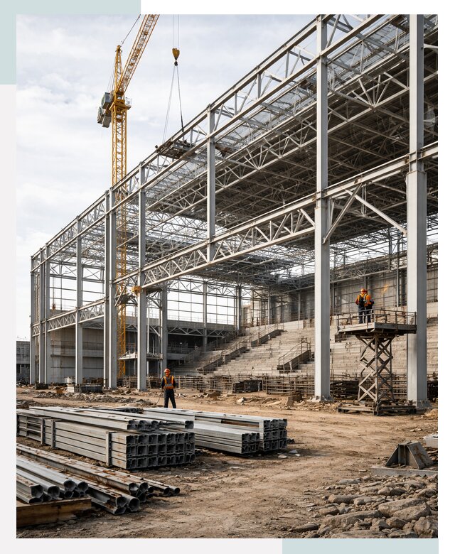 Строительство спортивных комплексов в Подольске от 31254 р. | СтальСтрой-Пдл